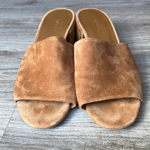 Brown suede Vince heels